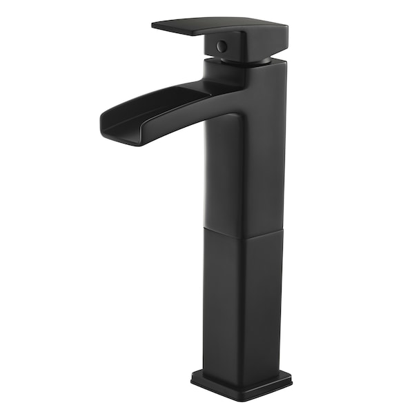 Pfister Kenzo Single Handle Vessel Faucet Matte Black